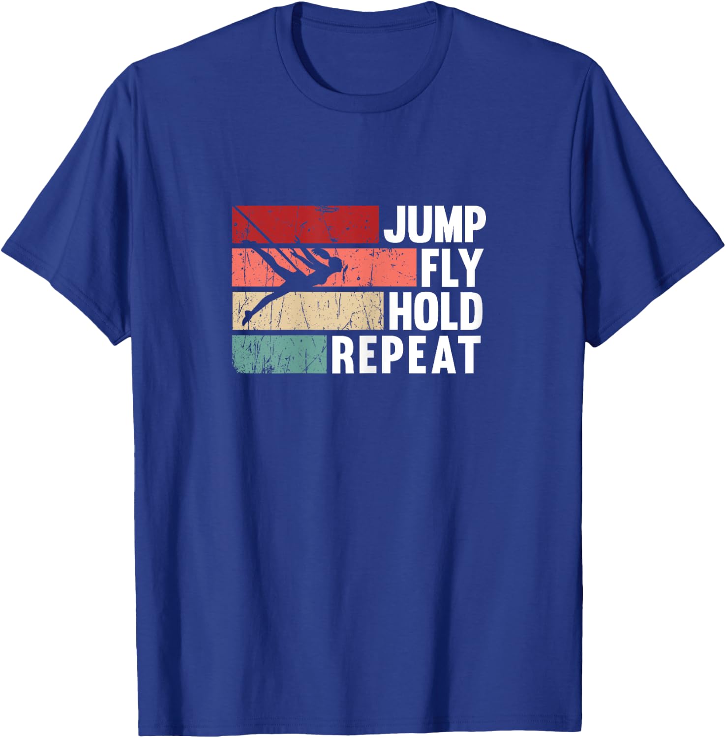 Bungee Fitness Equipment Jump Fly Sling Workout T-Shirt - T-Shirt | Royal