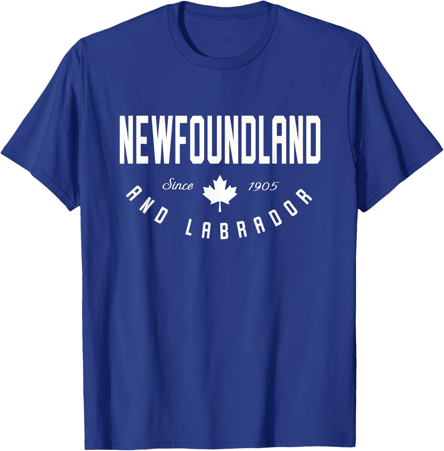 CA Newfoundland & Labrador Canada Canadian Maple Leaf T-Shirt - T-Shirt | Royal