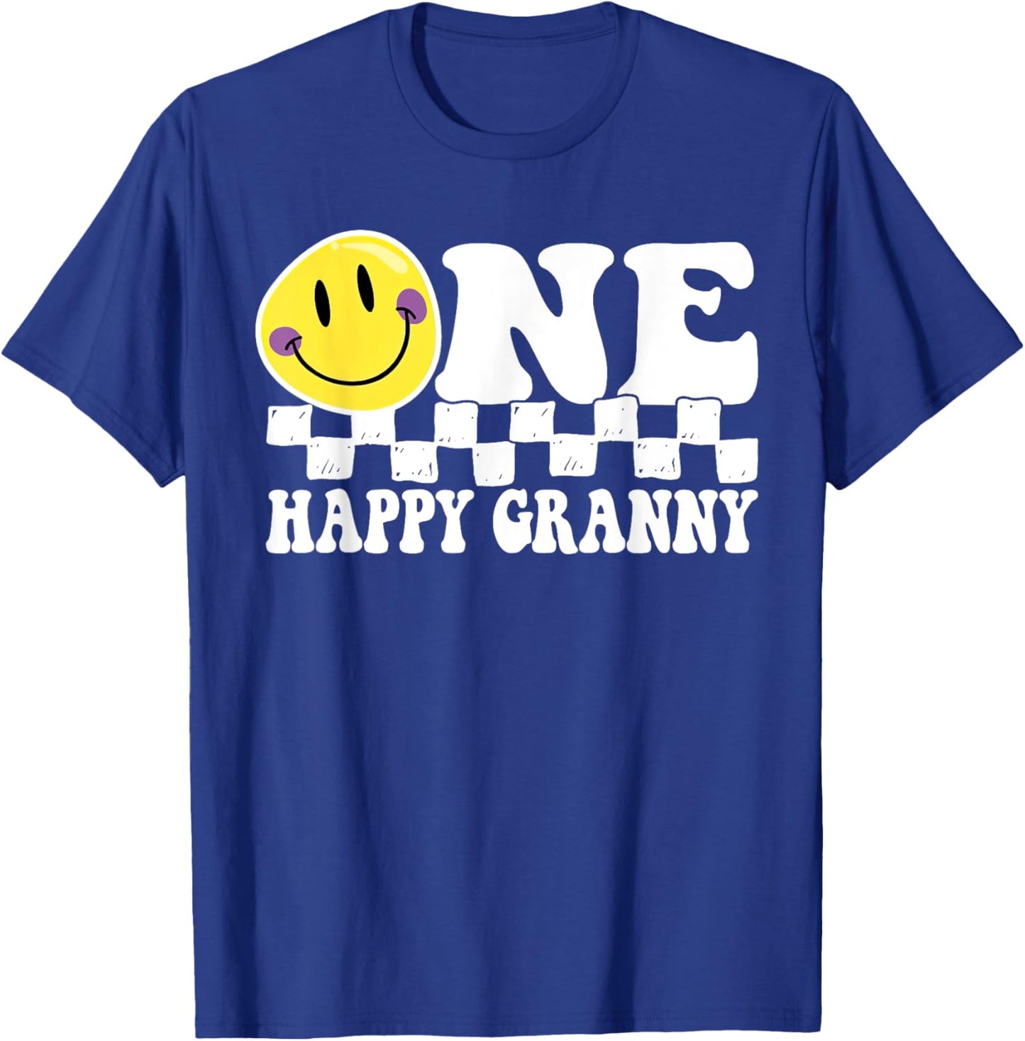 One Happy Dude Granny 1st Birthday Family Matching T-Shirt - T-Shirt | Royal