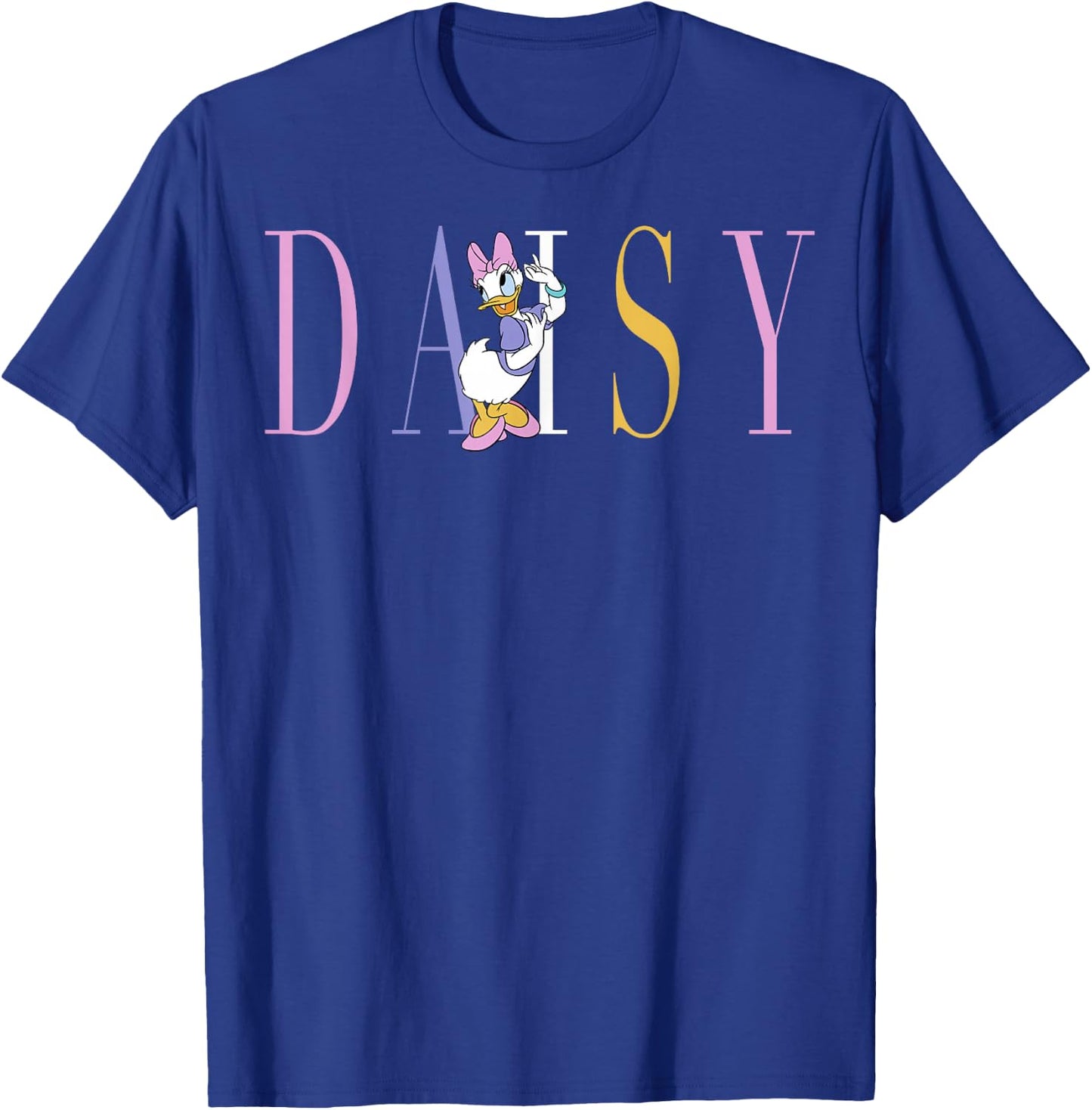 Disney Mickey and Friends Daisy Duck Simple Text T-Shirt - T-Shirt | Royal