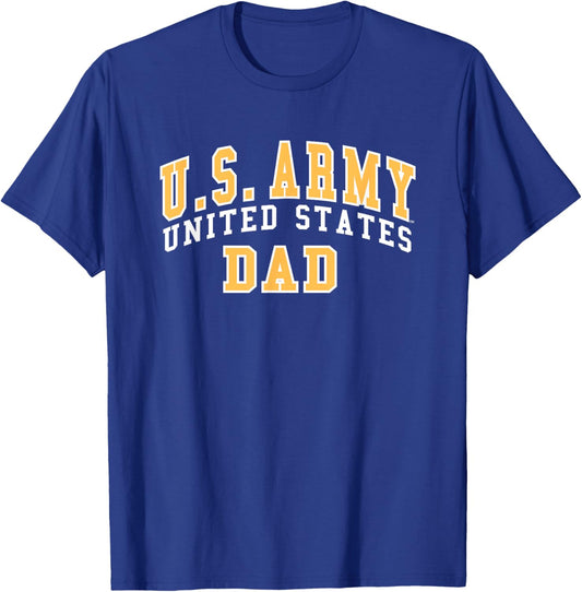 Army United States Military Dad Officially Licensed T-Shirt - T-Shirt | Royal