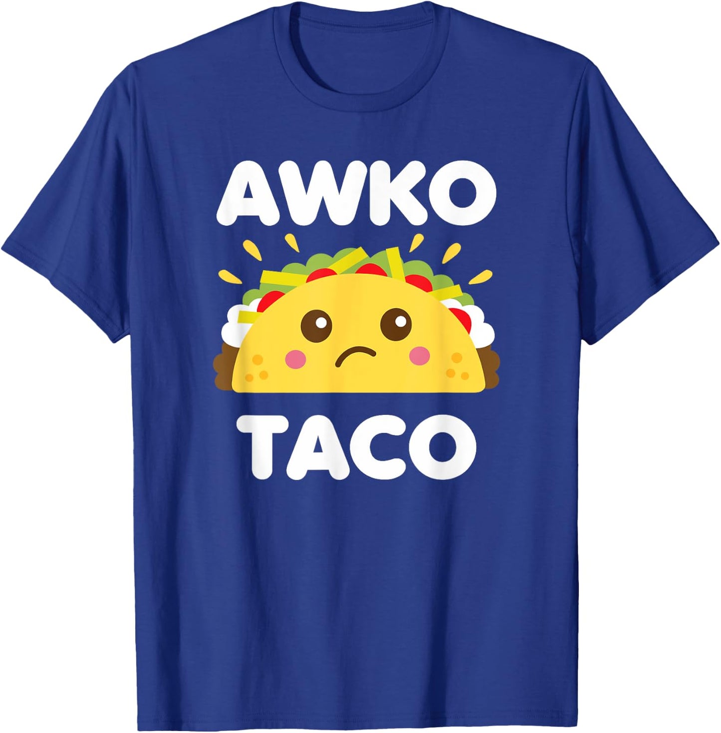 Awko Taco Awkward Funny Cute Kawaii Food T-Shirt - T-Shirt | Royal