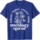 Retro Floral Nobody Fights Cancer Alone Oncology Nurse T-Shirt - T-Shirt | Royal