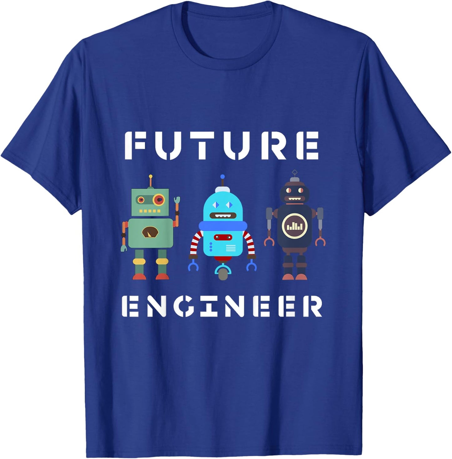 I love Robot design All Ages Robotic Kids Girls Boys Robot T-Shirt - T-Shirt | Royal