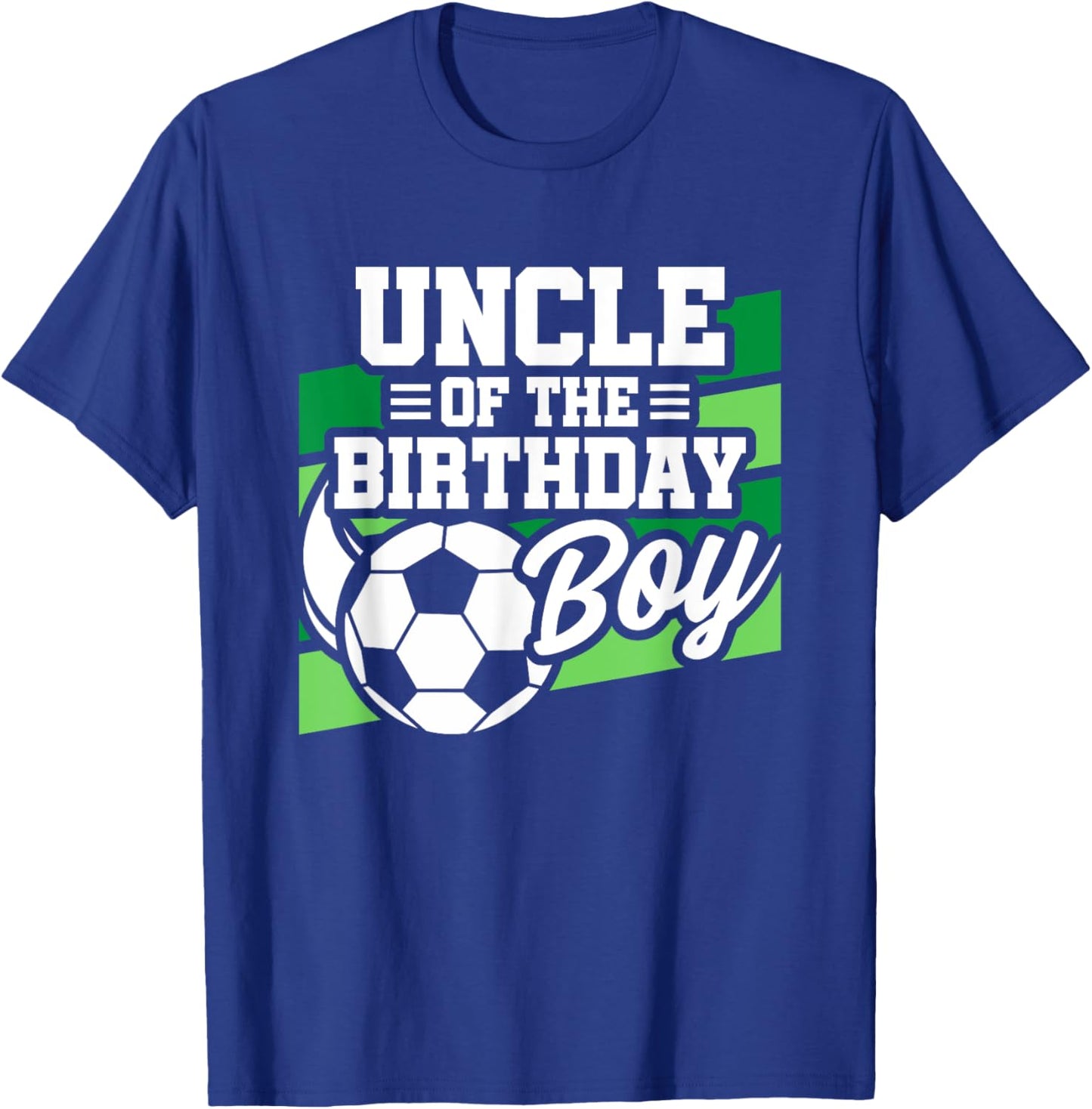 Soccer Birthday - Birthday Uncle - Boys Soccer Birthday T-Shirt - T-Shirt | Royal