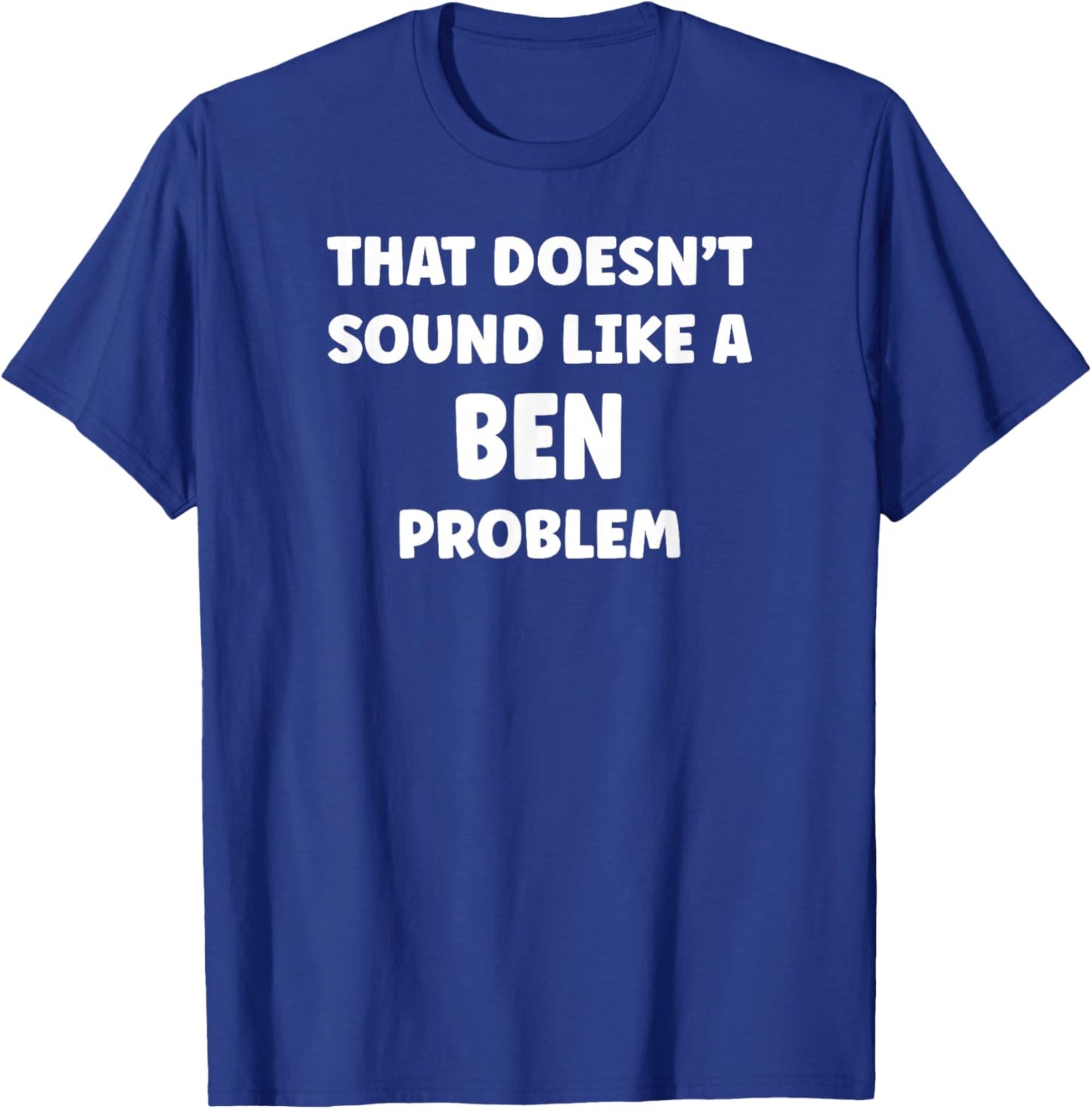 BEN Retro Gift Gift BEN Boys Personalized Custom BEN Name T-Shirt - T-Shirt | Royal