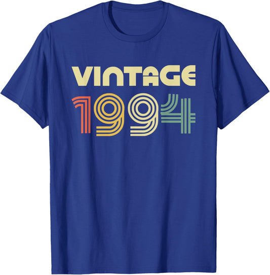 Vintage 1994 Shirt Men Women 31st Birthday T-Shirt - T-Shirt | Royal