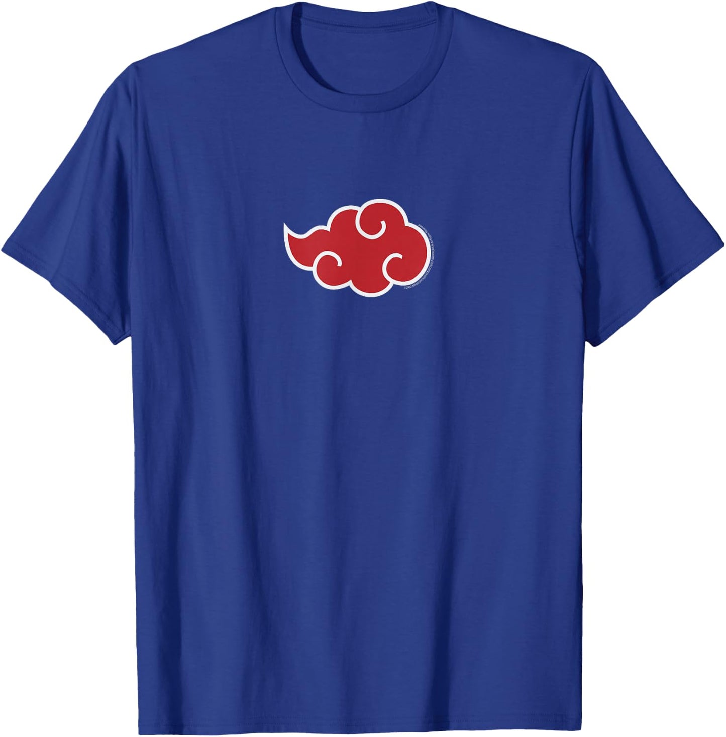 Naruto Shippuden Akatsuki Red Cloud Symbol Centered Anime T-Shirt - T-Shirt | Royal