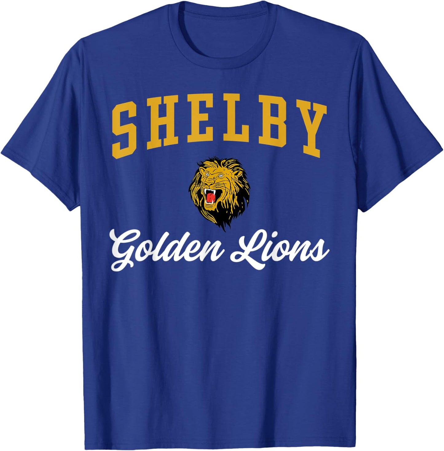 Shelby High School Golden Lions C3 T-Shirt - T-Shirt | Royal