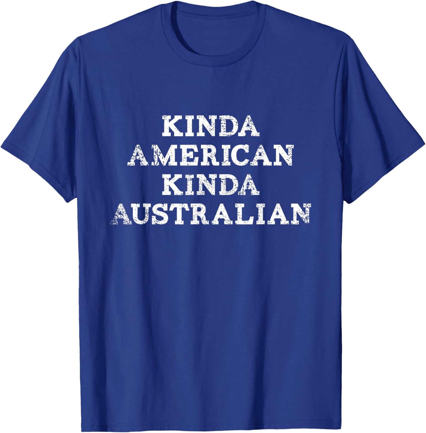 Australian American - Flag Straya Outback Sydney Melbourne T-Shirt - T-Shirt | Royal
