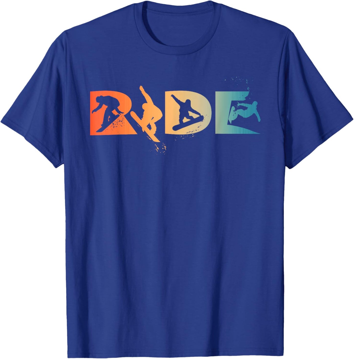 RIDE Snowboarding Funny Snowboard Snowboarder Gift Men Boys T-Shirt - T-Shirt | Royal