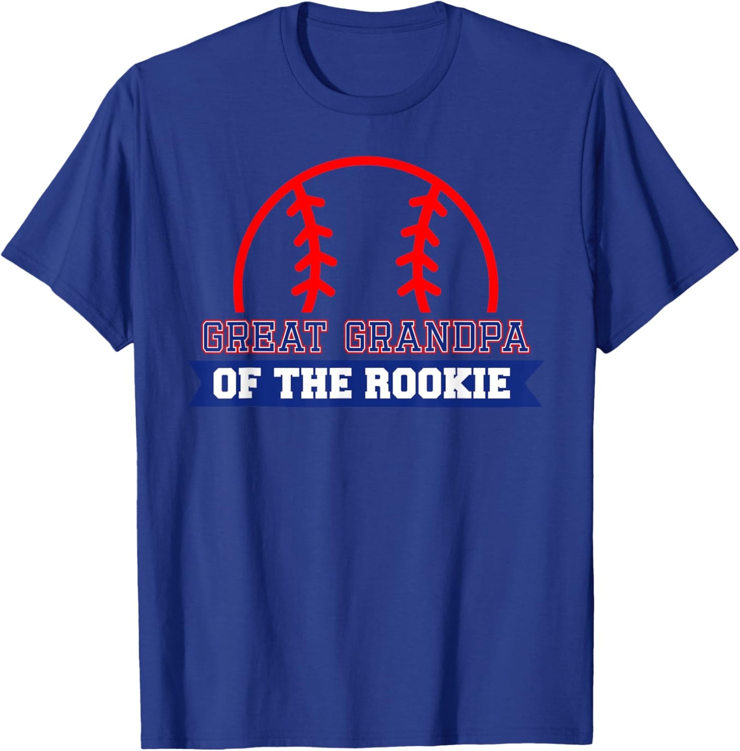Great Grandpa of Rookie 1st Birthday Baseball Theme Matching T-Shirt - T-Shirt | Royal