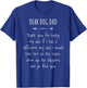 Dear Dog Dad Thank You For Being My Daddy Men Women Girls Kids T-Shirt - T-Shirt | Royal