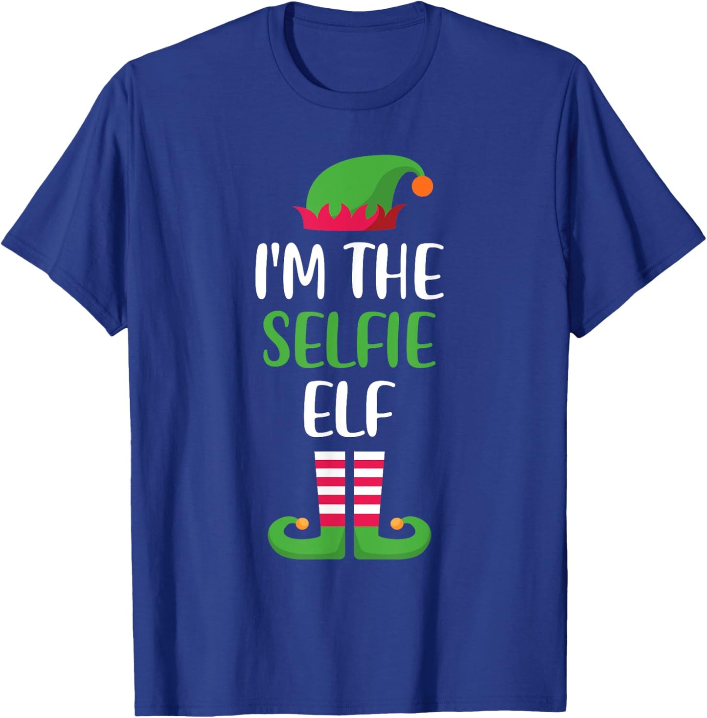 The Selfie Elf Family Matching Christmas Group Funny Xmas T-Shirt - T-Shirt | Royal