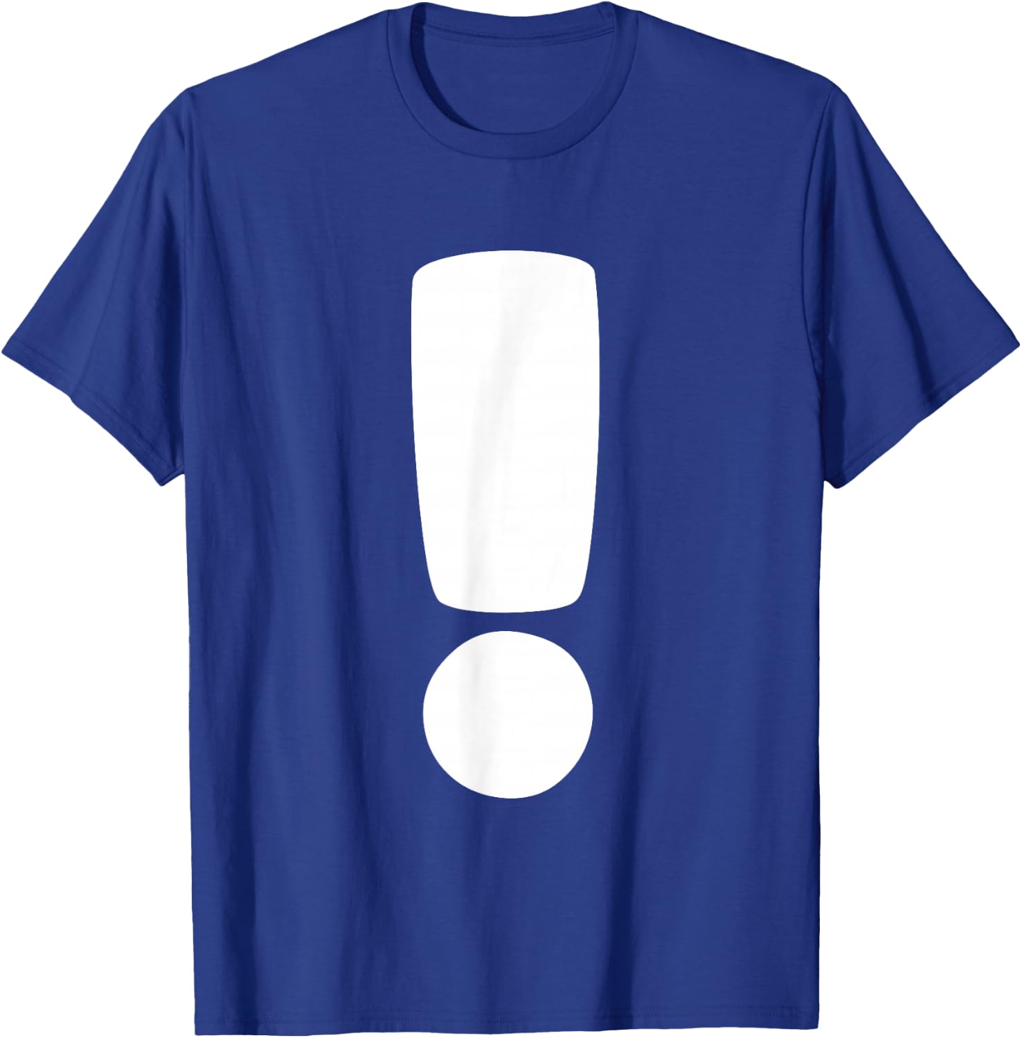 Exclamation Mark Costume Fancy Dress Partner Duo Carnival Quiz T-Shirt - T-Shirt | Royal