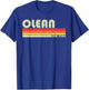 OLEAN NY NEW YORK Funny City Home Roots Gift Retro 70s 80s T-Shirt - T-Shirt | Royal