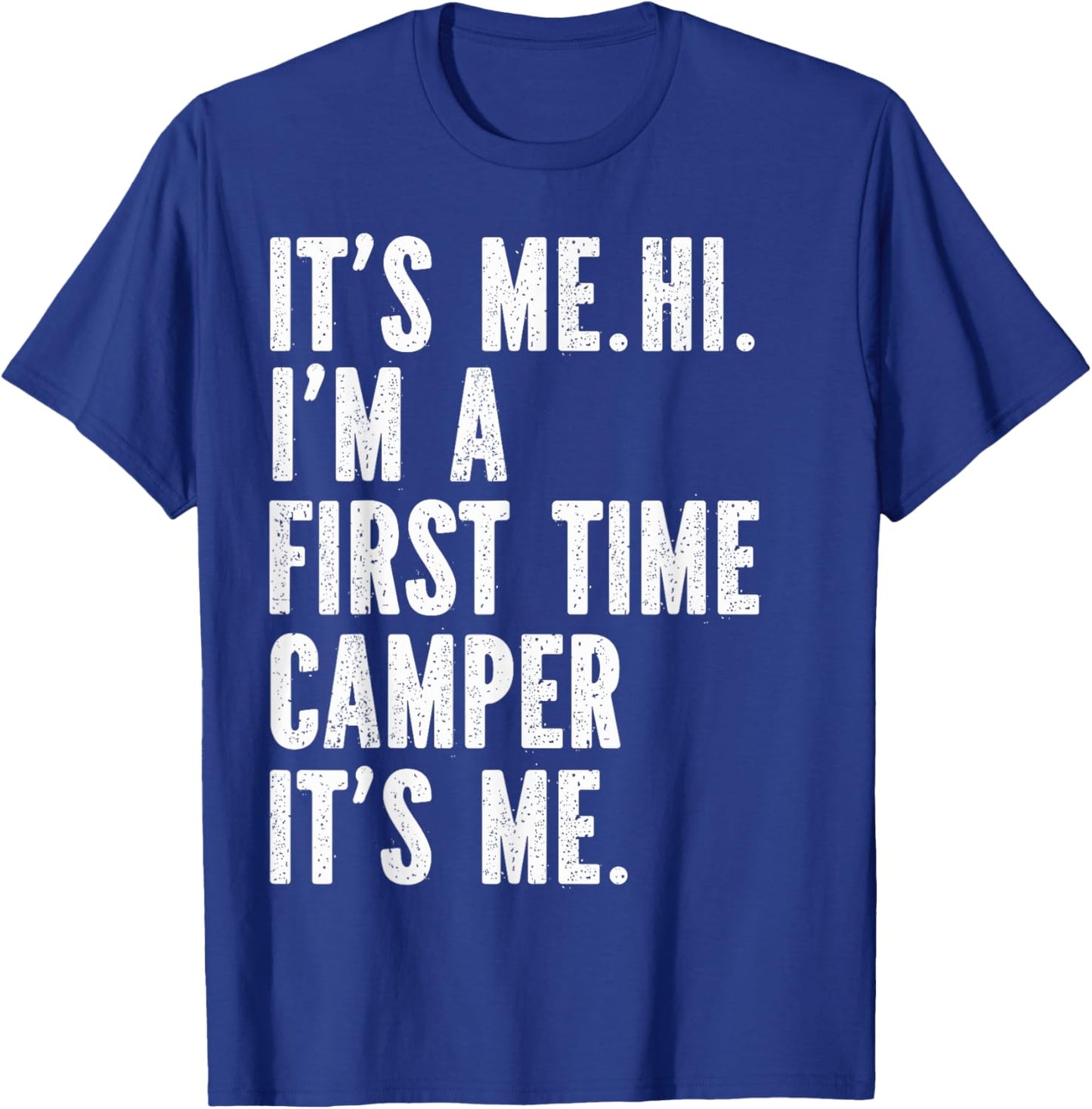 Summer Camp first time Camper cute fun retro bold design T-Shirt - T-Shirt | Royal