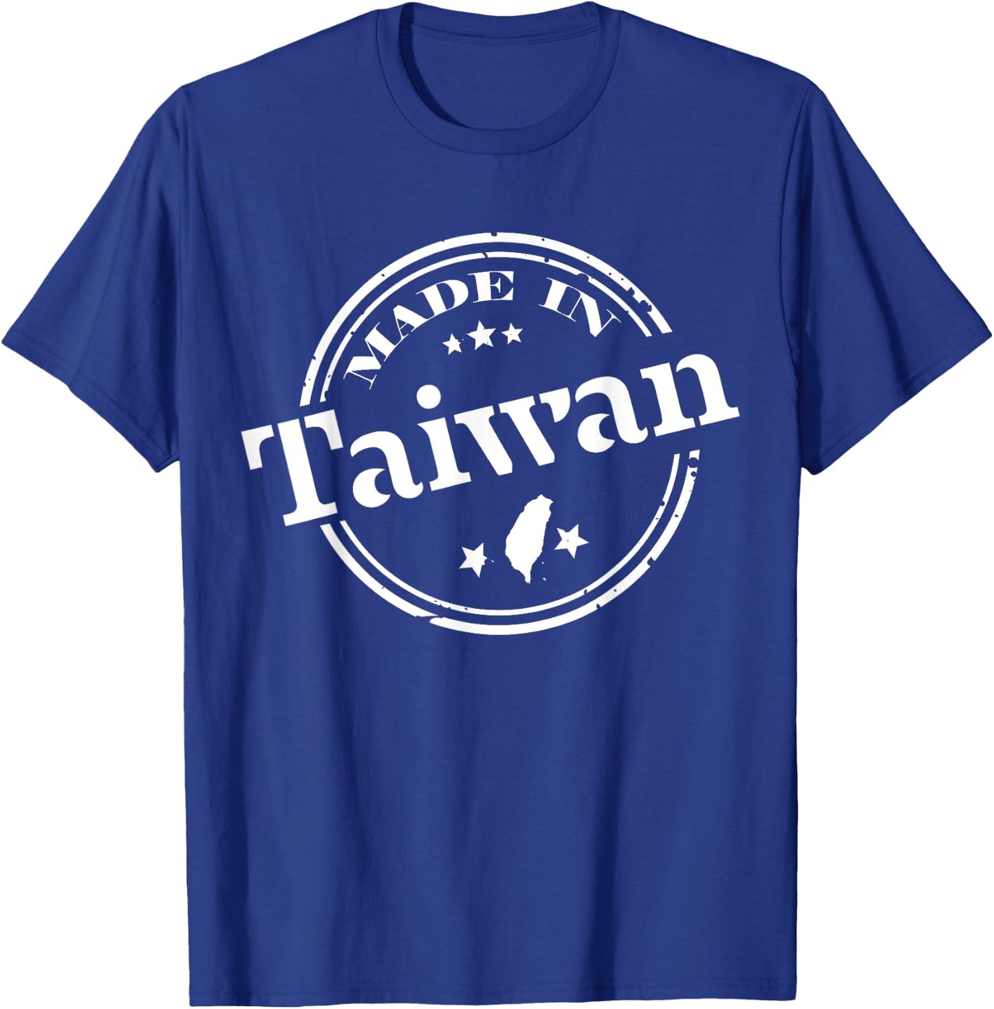 Made in Taiwan Flag Republic of China ROC Flag Map T-Shirt - T-Shirt | Royal