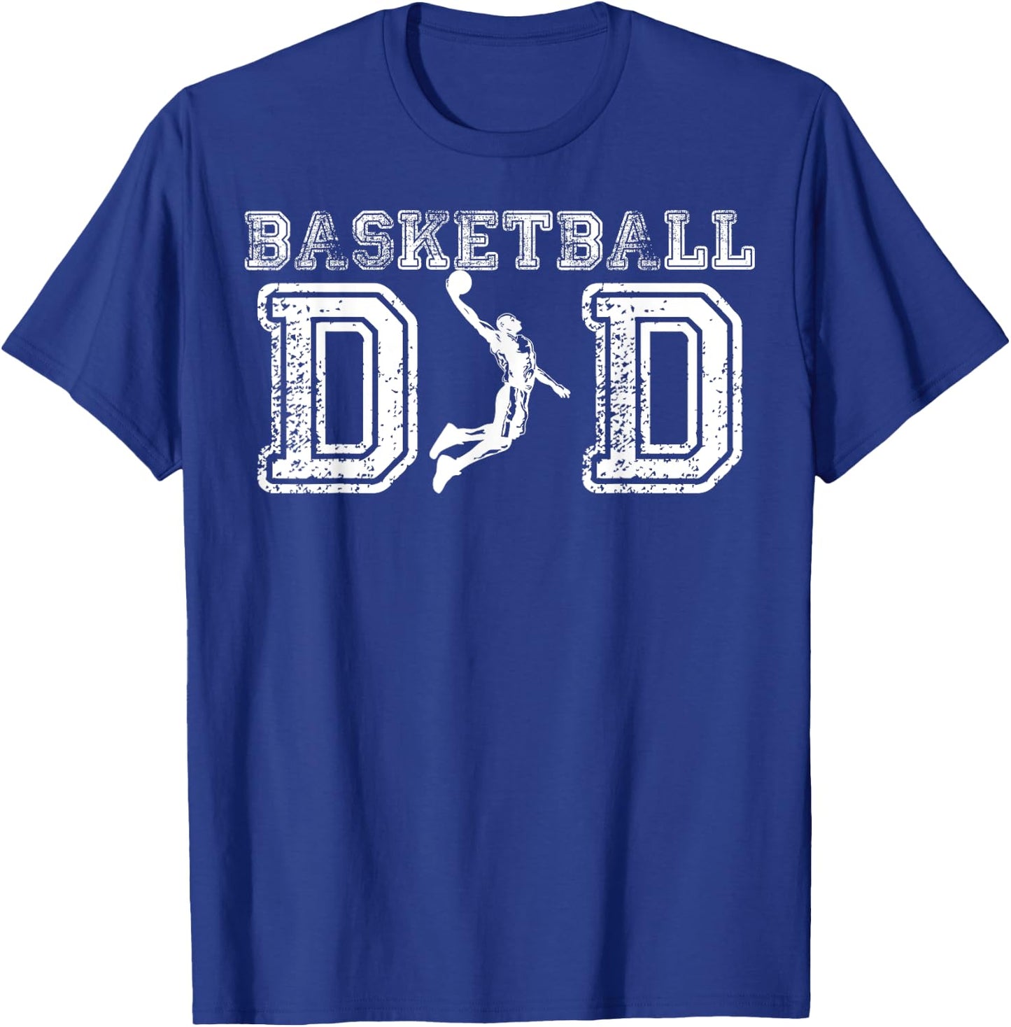 Basketball Dad Fathers Day Gift Daddy Papa Father T-Shirt - T-Shirt | Royal