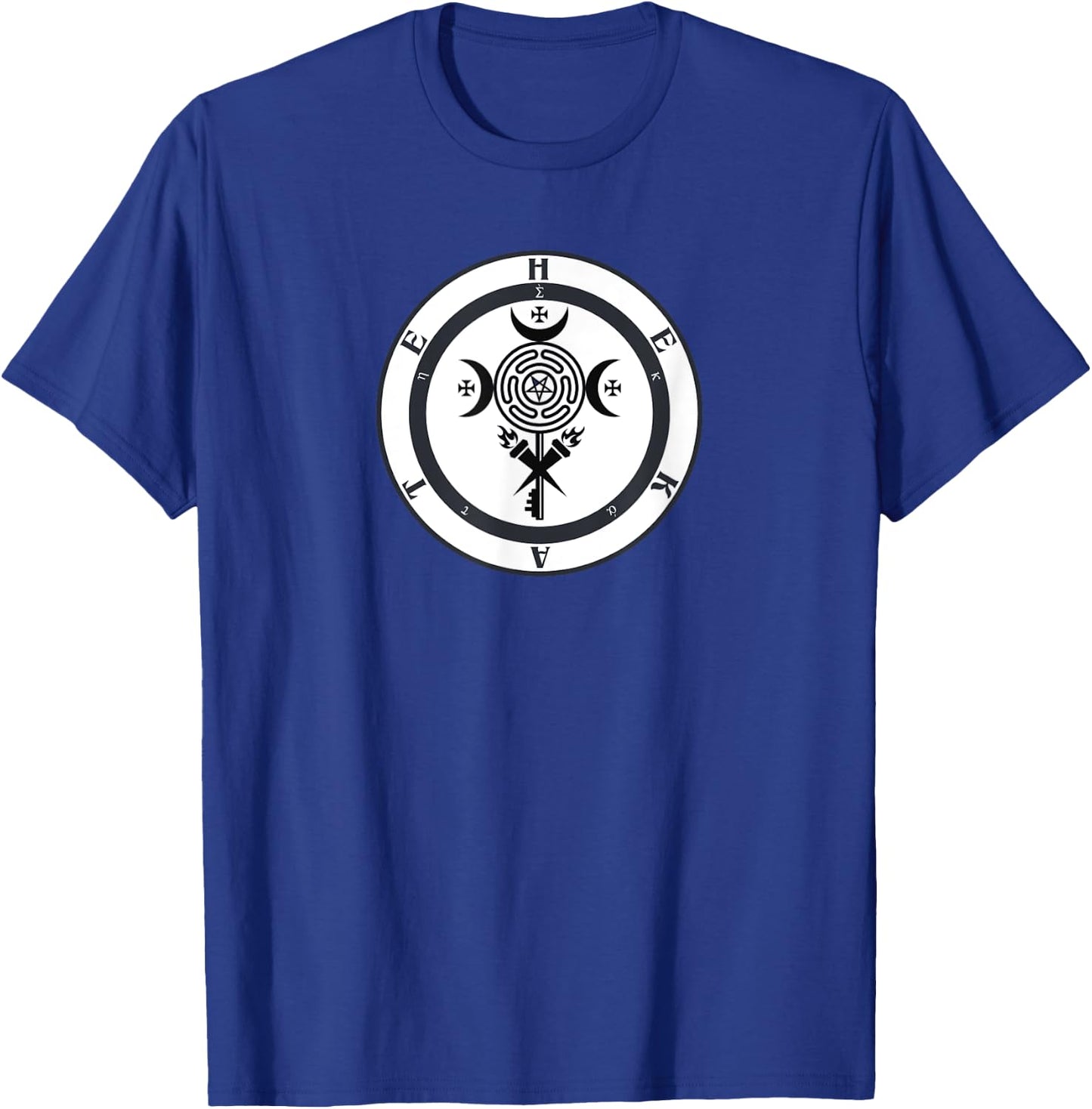 Wicca Hekate Symbol Pagan Hekate Symbol Pagan Wheel Goddess T-Shirt - T-Shirt | Royal
