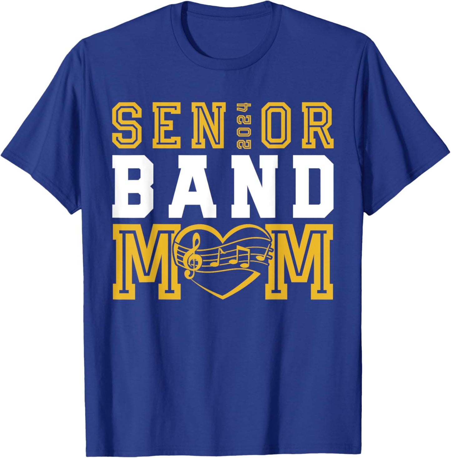 Senior Band Mom Class of 2024 Marching Band Parent T-Shirt - T-Shirt | Royal