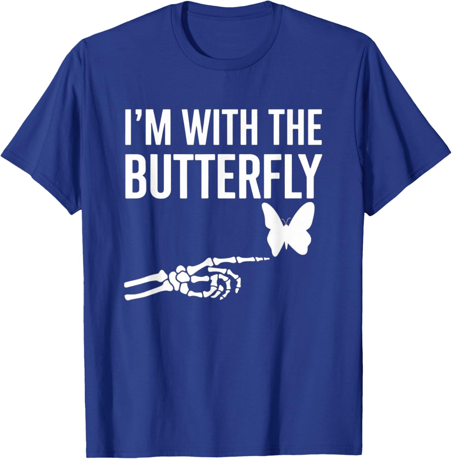 I'm With Butterfly Halloween Costume Couples Matching Gifts T-Shirt - T-Shirt | Royal