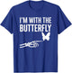 I'm With Butterfly Halloween Costume Couples Matching Gifts T-Shirt - T-Shirt | Royal