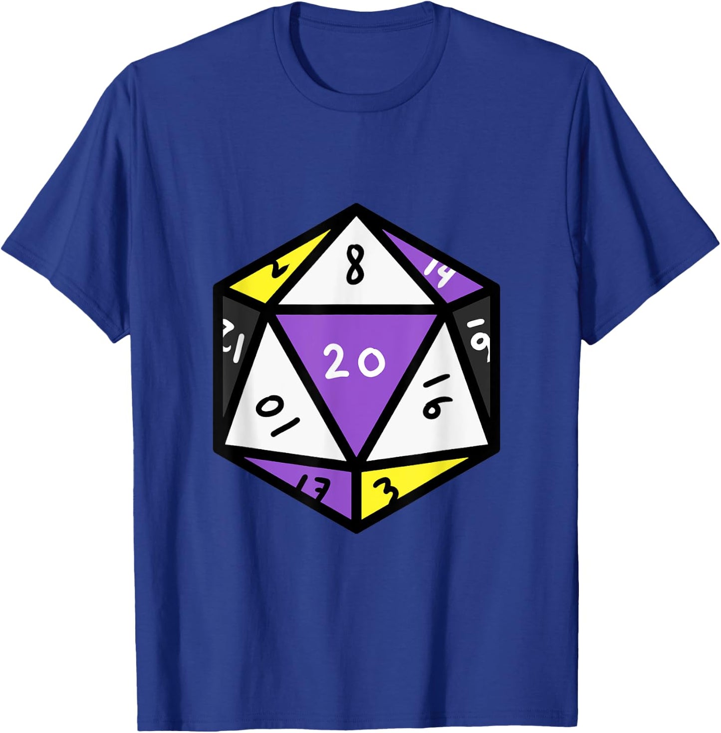Nonbinary Pride Dice Nonbinary T-Shirt - T-Shirt | Royal