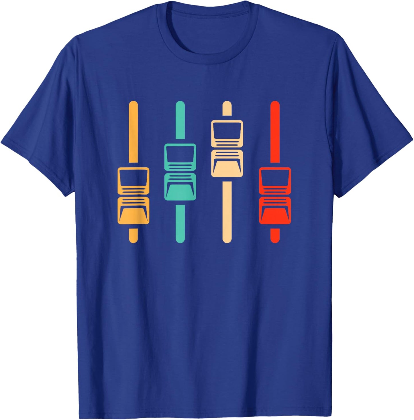 Retro Audio Engineer - Vintage Music Producer Sound Engineer T-Shirt - T-Shirt | Royal