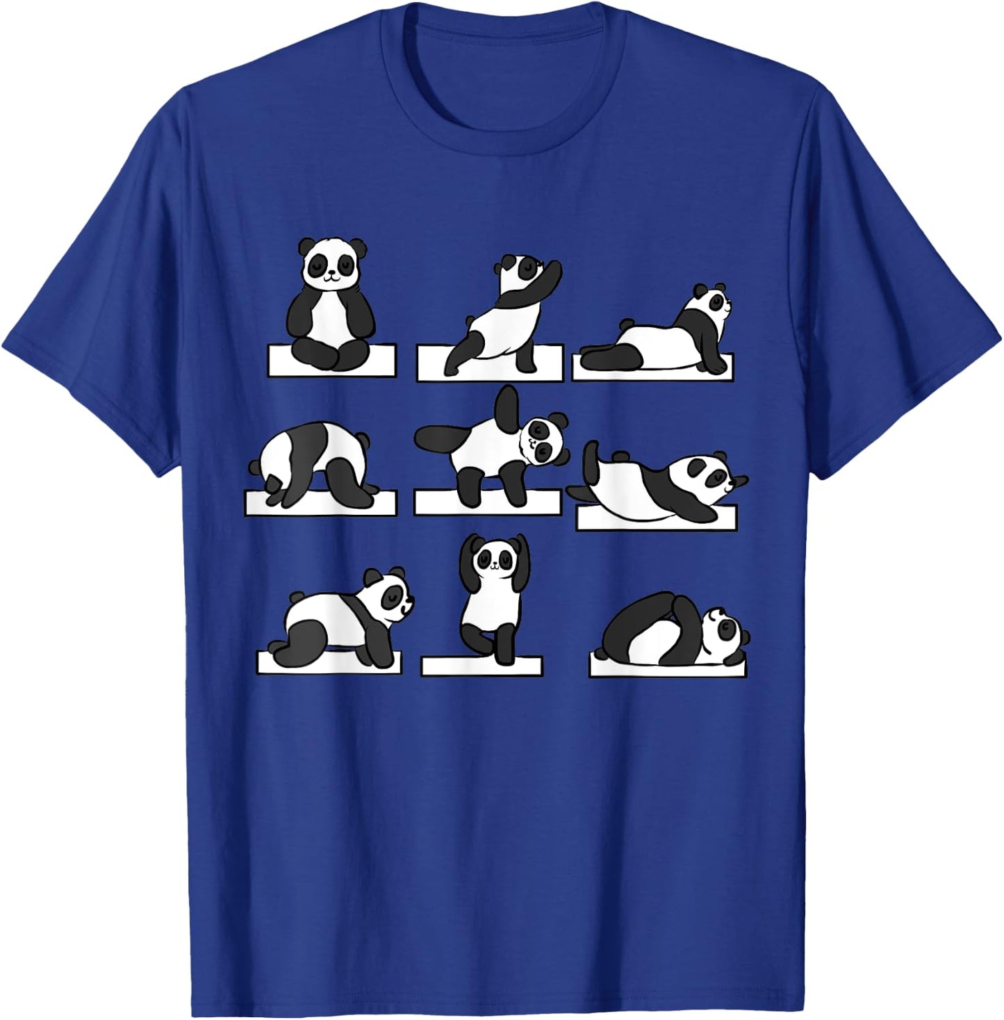 Funny Panda Yoga Women Pilates Gifts Her Lovers Kids T-Shirt - T-Shirt | Royal