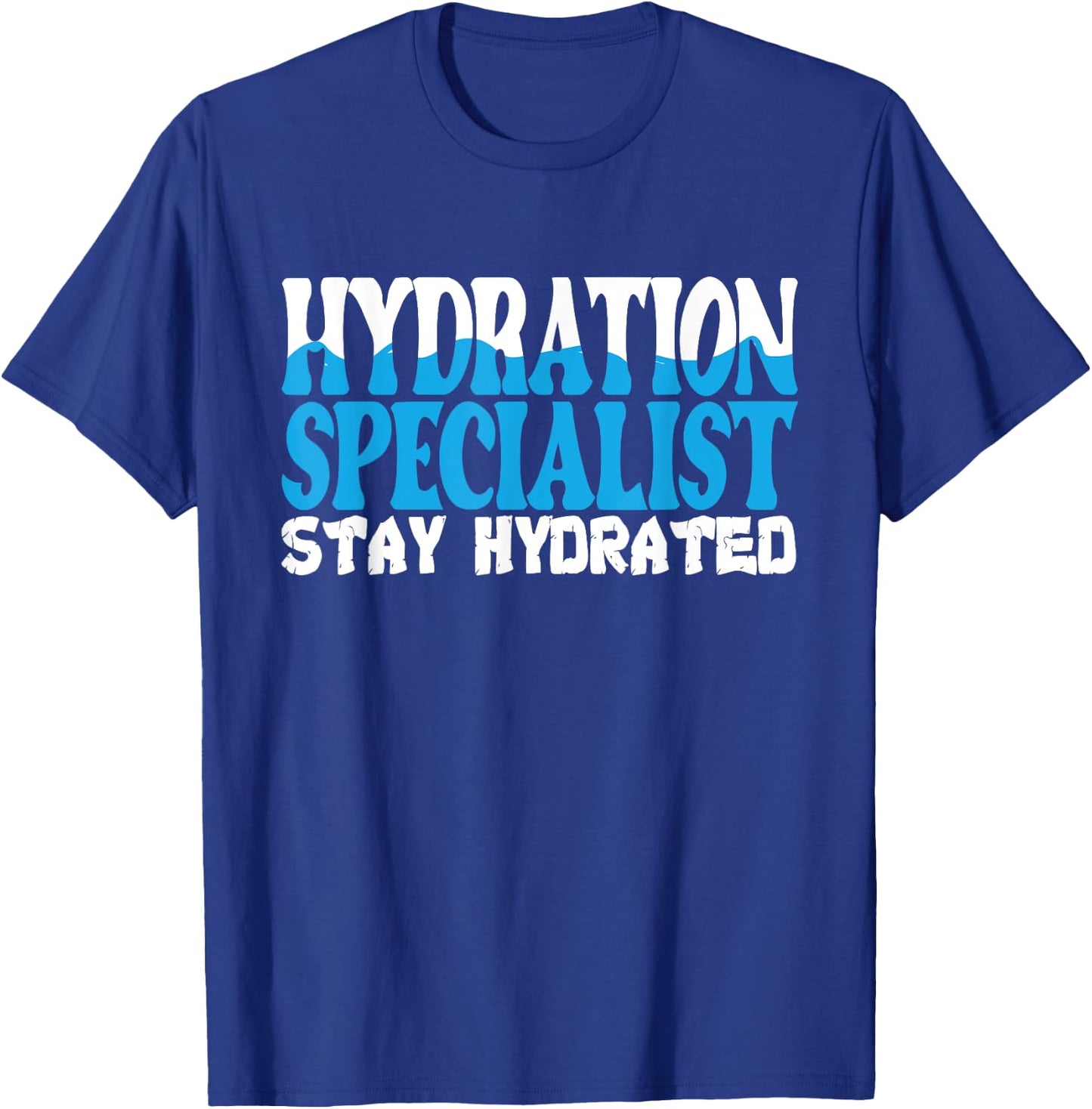 Hydration Specialist Team Manager Football Hydrated Waterboy T-Shirt - T-Shirt | Royal