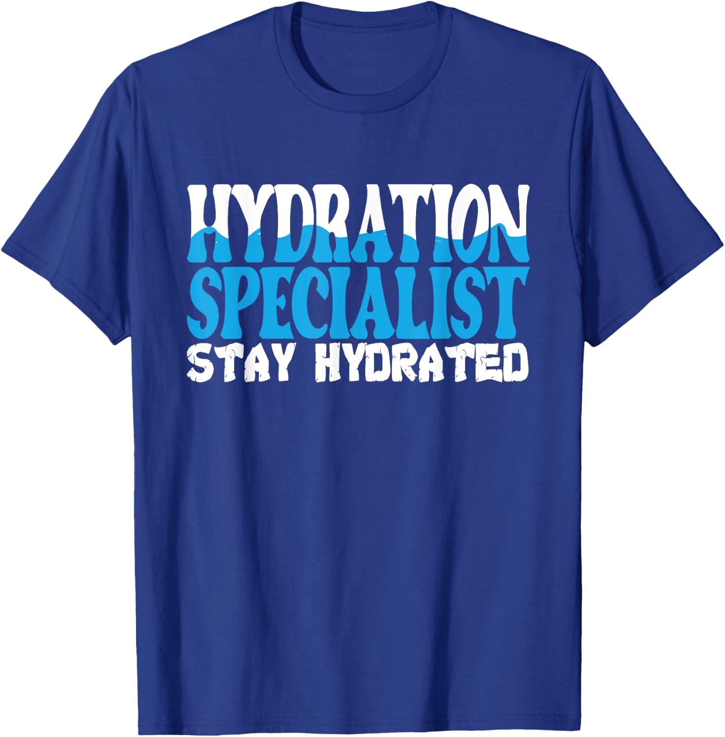 Hydration Specialist Team Manager Football Hydrated Waterboy T-Shirt - T-Shirt | Royal