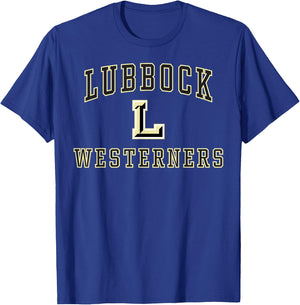 Lubbock High School Westerners C1 T-Shirt - T-Shirt | Royal