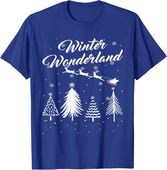 Winter Wonderland T Shirt My Christmas Pajama Family Xmas T-Shirt - T-Shirt | Royal