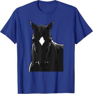 Black Stallion Horse Colt Horseback Riding Owner Gift T-Shirt - T-Shirt | Royal