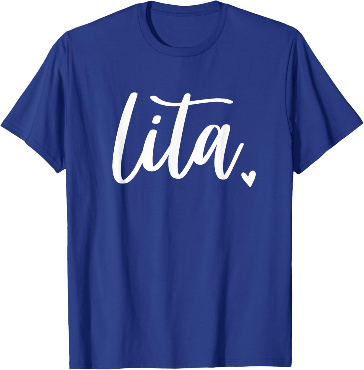 Lita Abuelita Cute Heart Abuela Spanish Grandma T-Shirt - T-Shirt | Royal