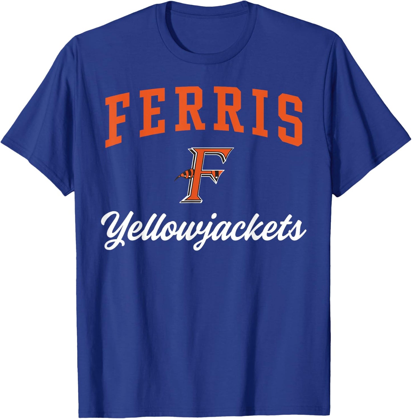 Ferris High School Yellowjackets C3 T-Shirt - T-Shirt | Royal