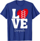 LOVE Retro Chiropractic Heart Spine Adjustment Chiropractor T-Shirt - T-Shirt | Royal