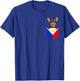 Philippines Flag Brown Chihuahua Dog In Pocket Men Women Kids T-Shirt - T-Shirt | Royal