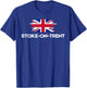 Stoke-on-Trent UK City Women Men United Kingdom Town England T-Shirt - T-Shirt | Royal