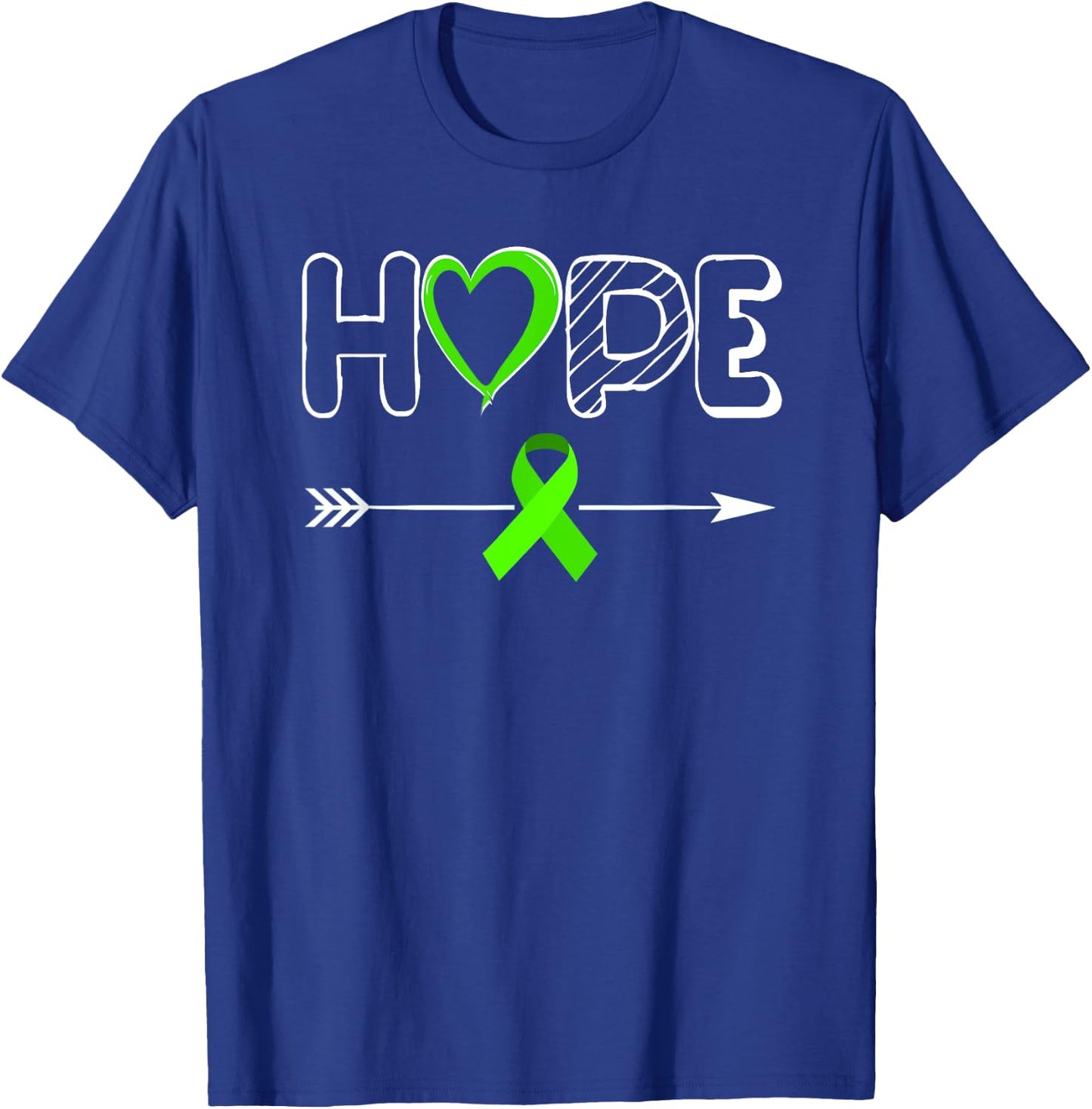 HOPE Products Lymphoma Products Ribbon Lymphoma Awareness T-Shirt - T-Shirt | Royal
