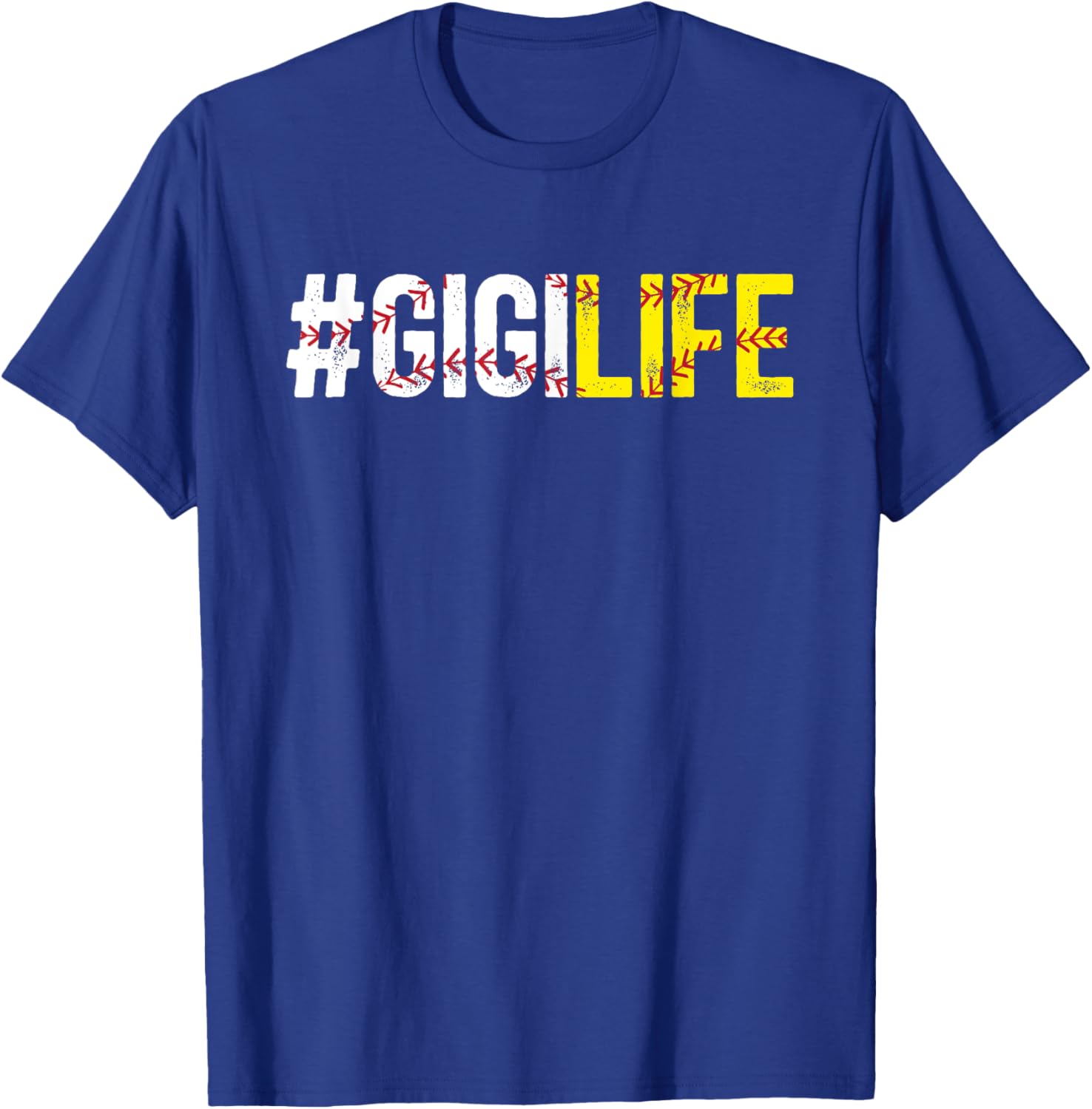 Softball Baseball Gigi Life Baseball Softball Gigi Grandma T-Shirt - T-Shirt | Royal