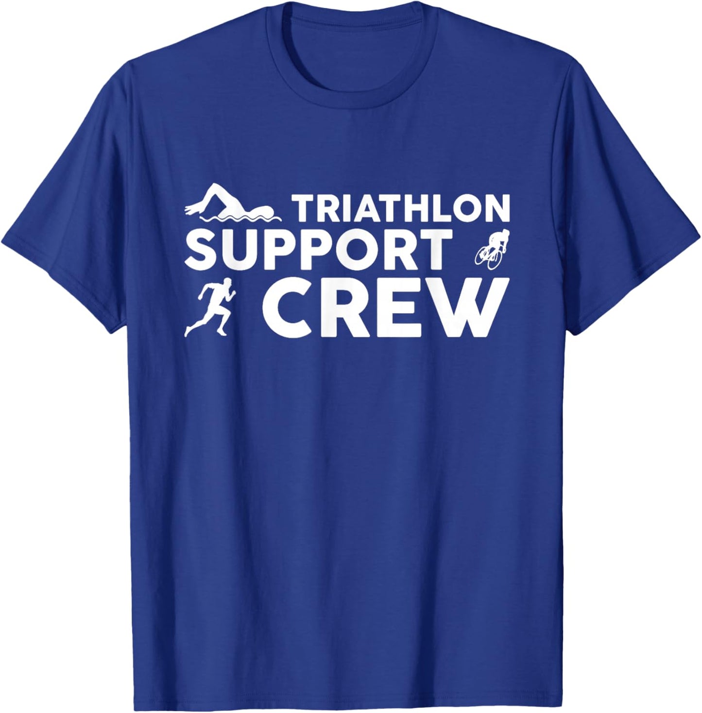 Triathlon Inspired Support Crew Related Triathlete T-Shirt - T-Shirt | Royal