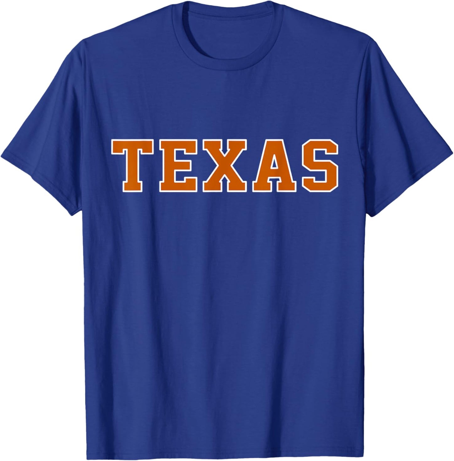Vintage Texas Men Texas Women Retro Orange Gift T-Shirt - T-Shirt | Royal