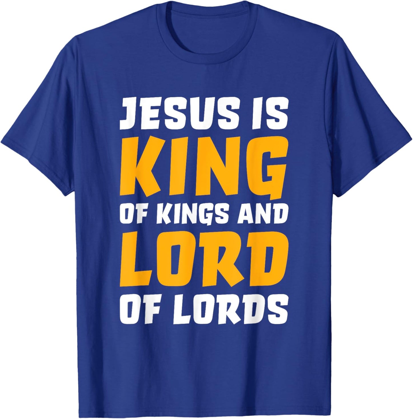 Christian Shirts Women Kids Boys Girls Jesus Is King T-Shirt - T-Shirt | Royal