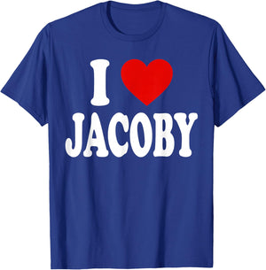 I Heart Love Jacoby T-Shirt - T-Shirt | Royal