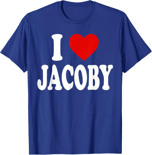 I Heart Love Jacoby T-Shirt - T-Shirt | Royal