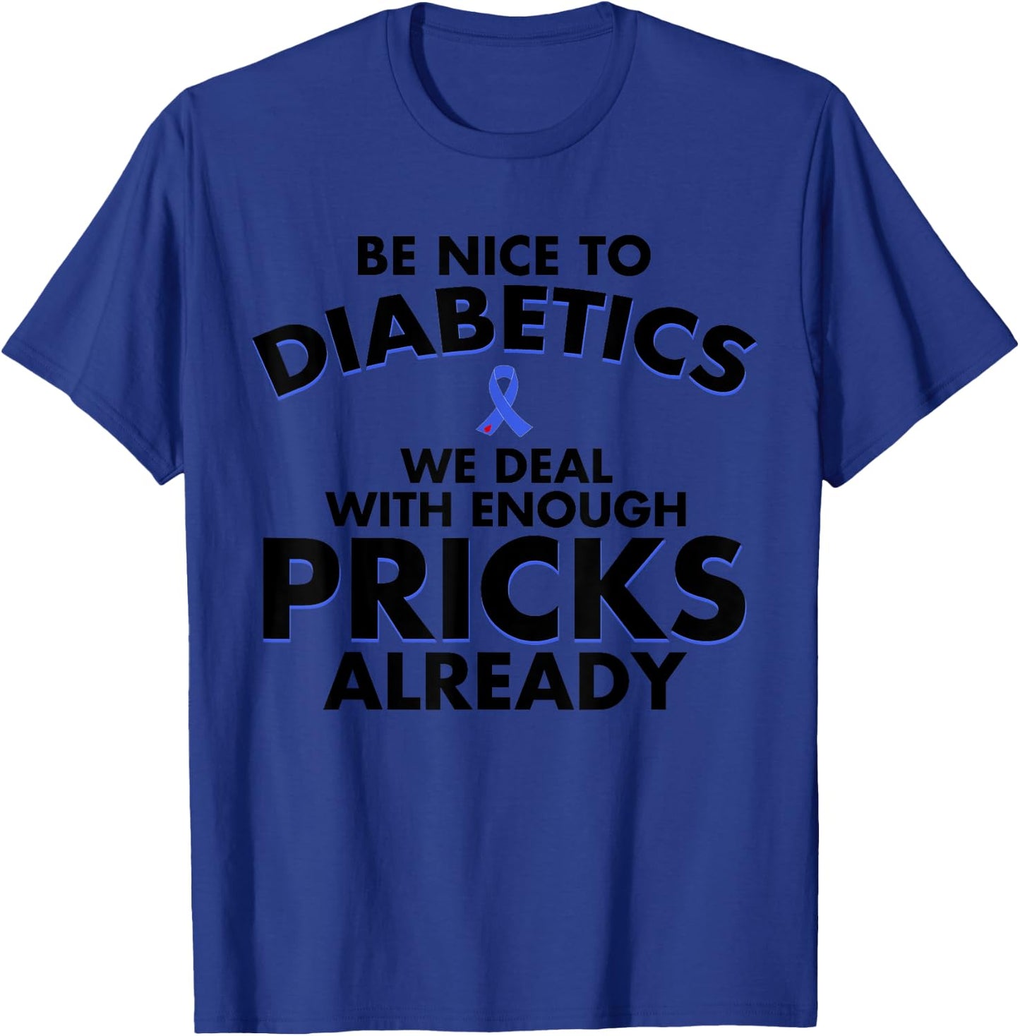 Funny Diabetic Gift | Cute Type 1 Diabetes Men Women Kids T-Shirt - T-Shirt | Royal