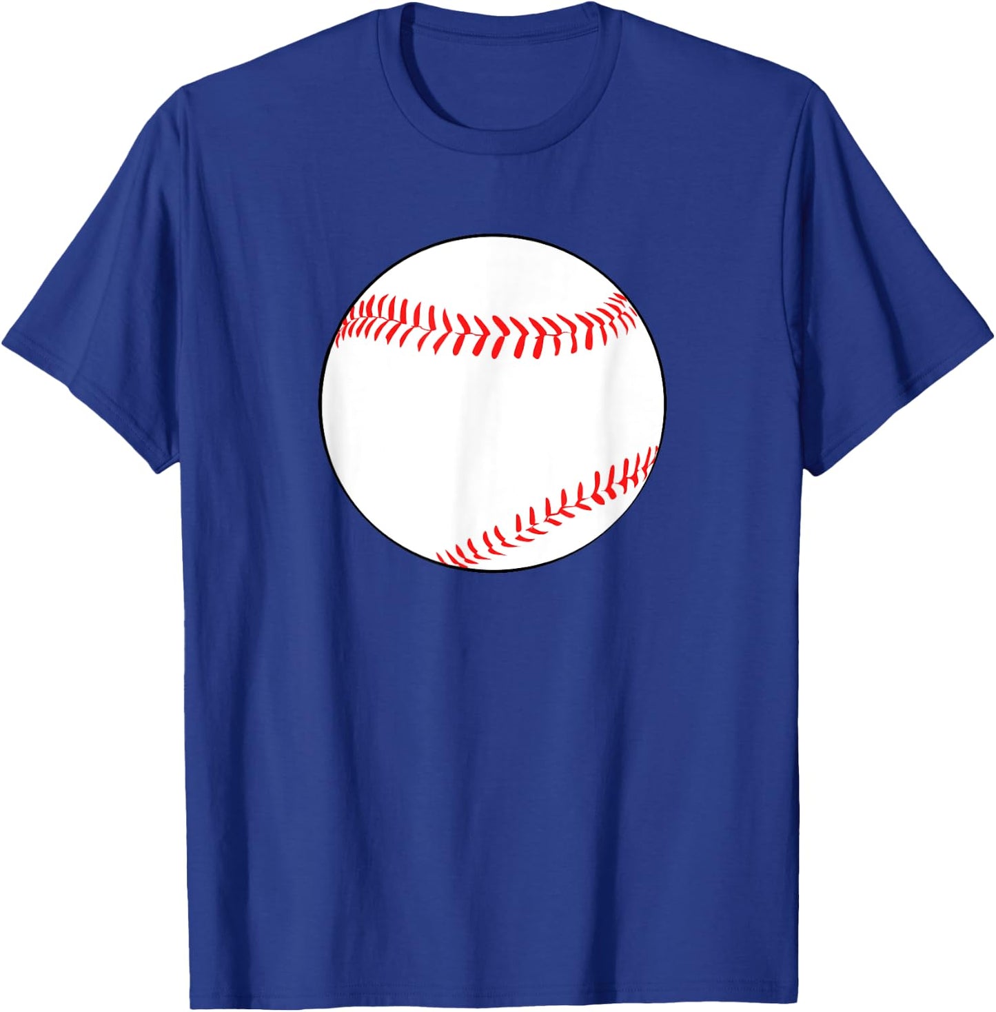Shirt With Baseball On it T-Shirt - T-Shirt | Royal