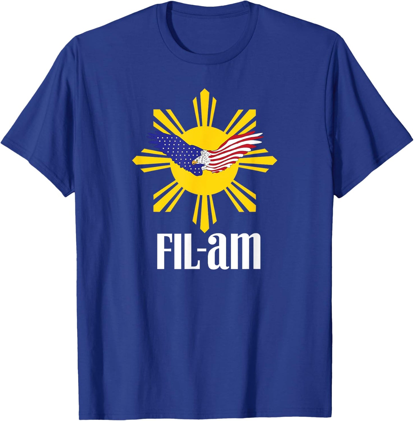 Fil-Am patriotic Wear for Filipino Americans who have pride Women Men T-Shirt - T-Shirt | Royal
